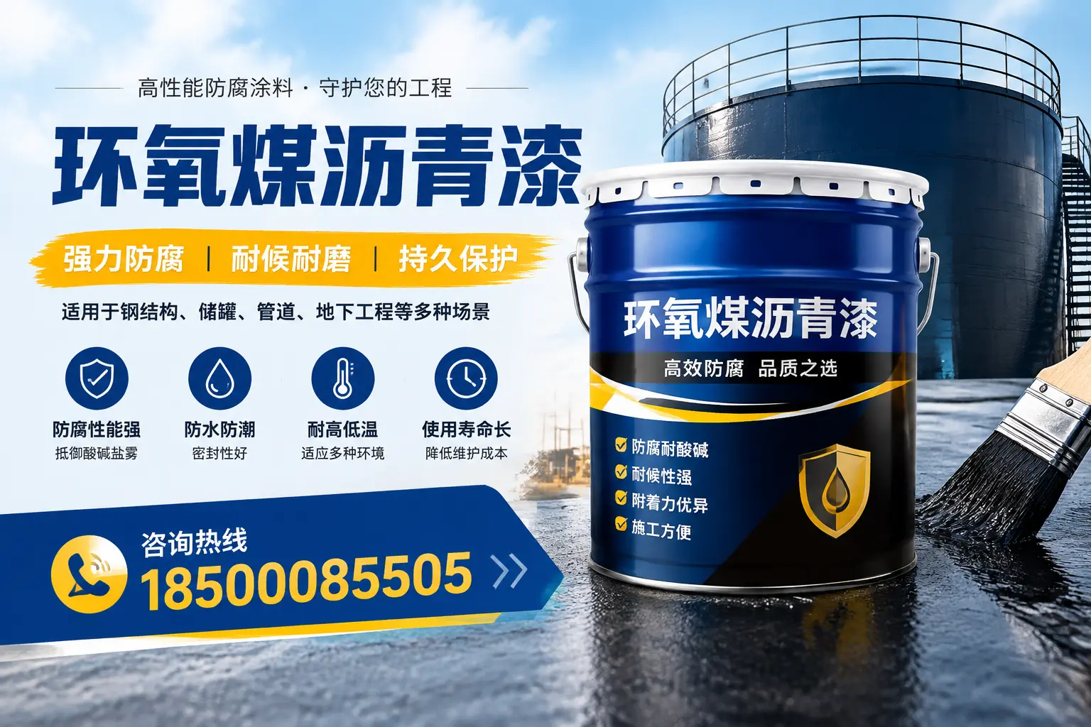 环氧煤沥青漆在工业中的应用，靖江企业的选择